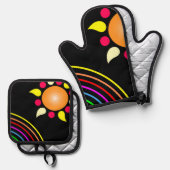 アン 鍋つかみ&鍋敷きセット (正面/裏面)