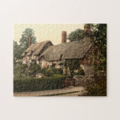 アンHathawayのコテージ、Stratford Avon、イギリス ジグソーパズル (横)