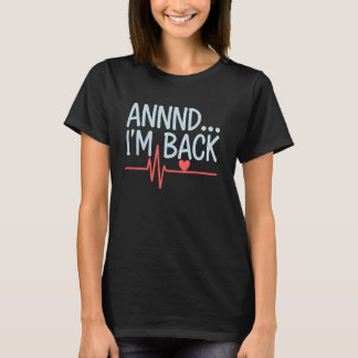 アンIバックハートビートモニターおもしろいナースドクターER Tシャツ