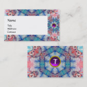 アヴァロンサイケデリックモノグラム紫 名刺 (正面/裏面)