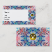 アヴァロンサイケデリックモノグラム黄 名刺 (正面/裏面)