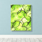 アヴァンギャルドの手の背絵を描景の緑 キャンバスプリント (インサイチュ (ウッドフロア))