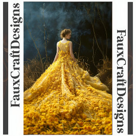 アヴァンギャルドイエローフラワードレスライトデコップページ124 薄葉紙