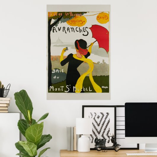 アヴァンチズモントサンミシェルヴィンテージ旅行ポスター ポスター (ホームオフィス)
