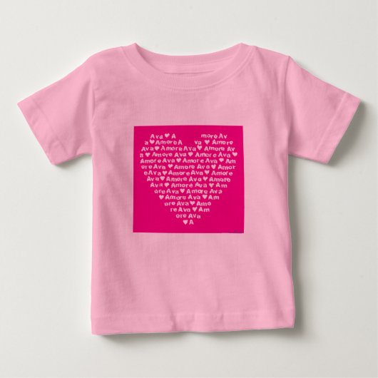 アヴァ・アモーレ ベビーTシャツ (正面)