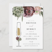 アヴァ バーガンディー スクリーン ブランシュとバブル チャンピエ 招待状 (正面)