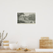 アヴィアリーと花園の景色を望む ポスター (キッチン)