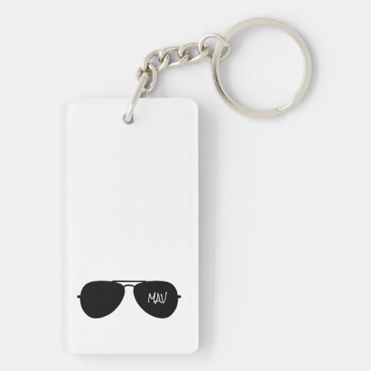 アヴィエータサングラスパイロットネームサンズフライクール キーホルダー (裏面)