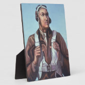 アヴィエータズブラックメンズ軍隊ファイターパイロット フォトプラーク (側面)