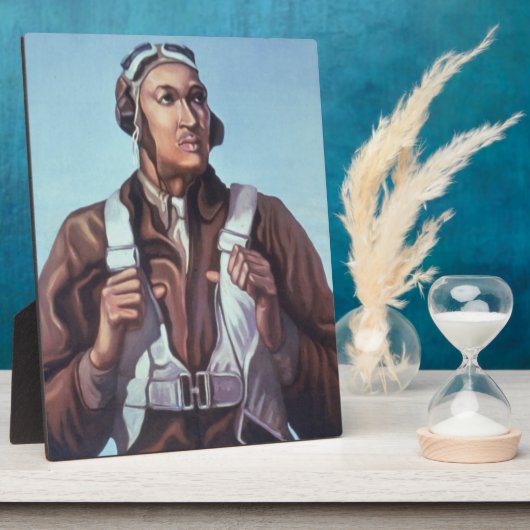 アヴィエータズブラックメンズ軍隊ファイターパイロット フォトプラーク (側面)