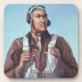 アヴィエータズブラックメン軍隊ファイターパイロットビバグ コースター (正面)