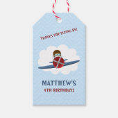 アヴィエーターとその飛行機 ギフトタグ (正面)