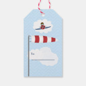 アヴィエーターとその飛行機 ギフトタグ (裏面)