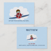 アヴィエーターとその飛行機 コーリングカード (正面/裏面)