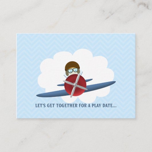 アヴィエーターとその飛行機 コーリングカード (正面)