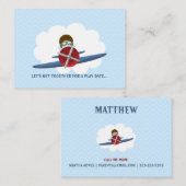 アヴィエーターとその飛行機 コーリングカード (正面/裏面)