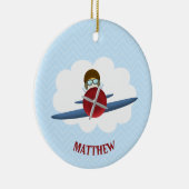 アヴィエーターとその飛行機 セラミックオーナメント (右)