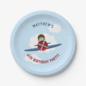 アヴィエーターとその飛行機 ペーパープレート (正面)