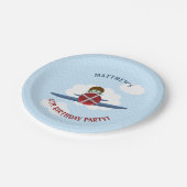 アヴィエーターとその飛行機 ペーパープレート (アングル)