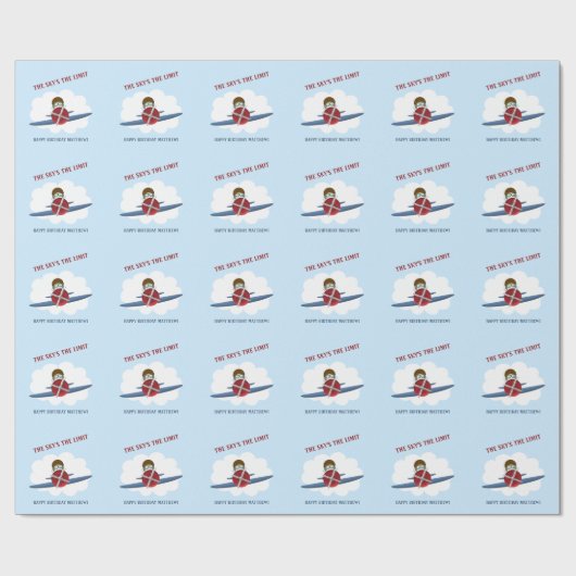 アヴィエーターとその飛行機 ラッピングペーパー (フラット)