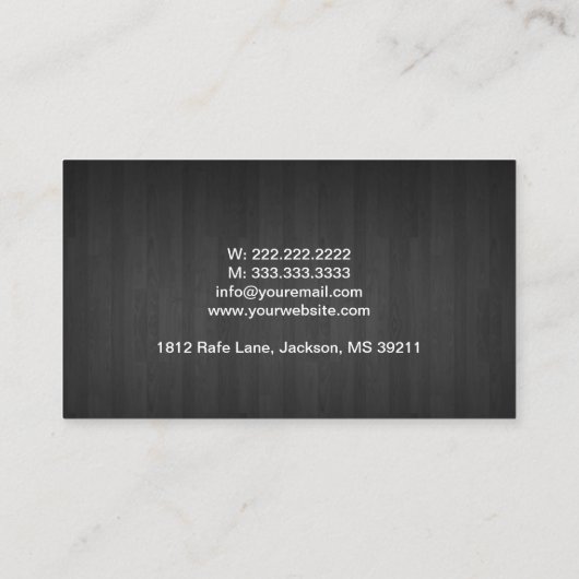 アヴィエータークラシー暗黒木材 名刺 (裏面)