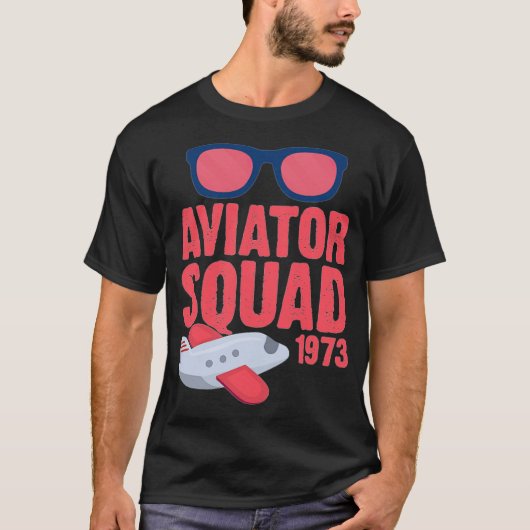 アヴィエータースクワッドサングラス1973動物 – Tシャツ (正面)