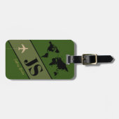 アヴィオントラベルグリーン ラゲッジタグ (正面横)