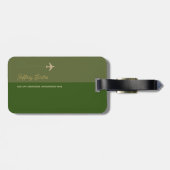 アヴィオントラベルグリーン ラゲッジタグ (裏面横)