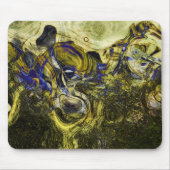 アヴィニオンオリーブグリーン抽象芸術 マウスパッド (正面)