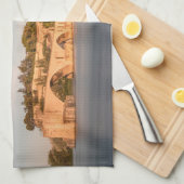 アヴィニオンブリッジフランス キッチンタオル (四つ折り)