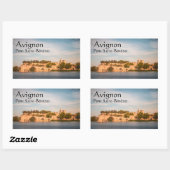 アヴィニオンブリッジフランス 長方形シール (シート)