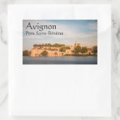 アヴィニオンブリッジフランス 長方形シール (バッグ)