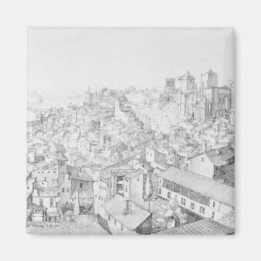 アヴィニョンの町とその周辺の景色 マグネット (正面)