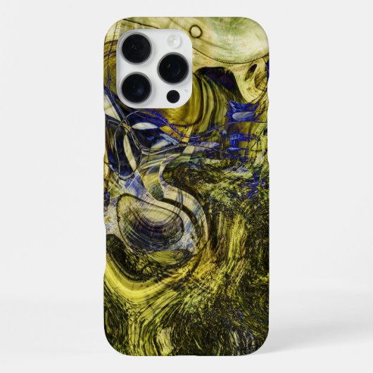 アヴィニョン オリーブグリーン抽象芸術 iPhoneケース (裏面)