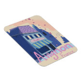 アヴィニョン・フランスの漫画旅行ポスター マグネット (右側)