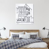 アヴィニョンBoullangerie Patisserie キャンバスプリント (インサイチュ (寝室))