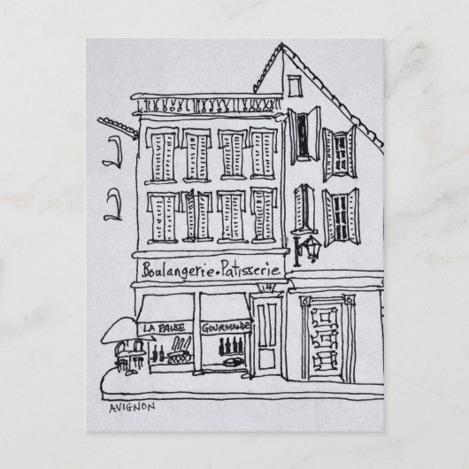 アヴィニョンBoullangerie Patisserie ポストカード (正面)