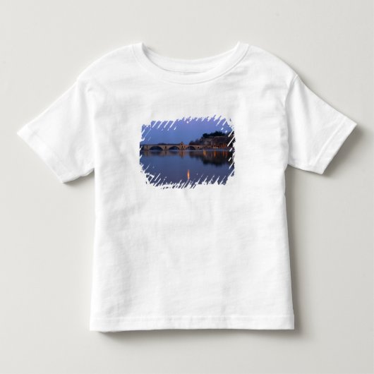 アヴィニヨンのサン・ベネゼ橋 トドラーTシャツ (正面)