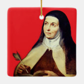 アヴィラのテレサバイルーベンス セラミックオーナメント (裏面)