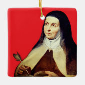 アヴィラのテレサバイルーベンス セラミックオーナメント (正面)