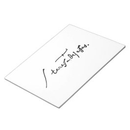 アヴィラ・ハイリージュ・テレサの聖テレサの署名 ノートパッド