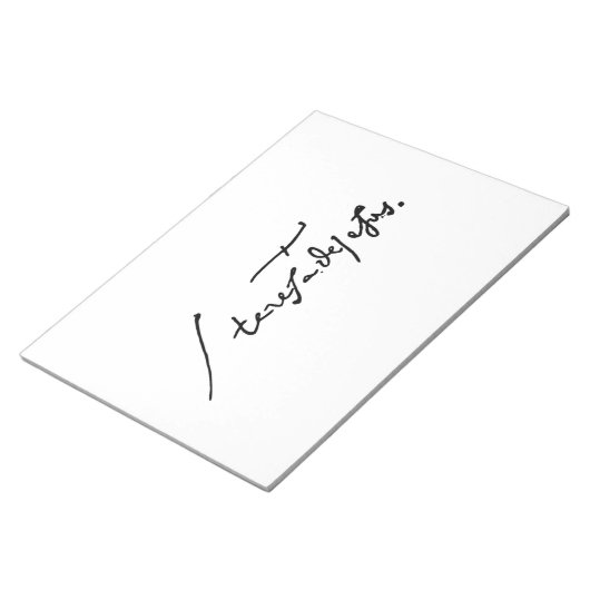 アヴィラ・ハイリージュ・テレサの聖テレサの署名 ノートパッド (アングル)