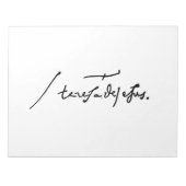 アヴィラ・ハイリージュ・テレサの聖テレサの署名 ノートパッド (正面)