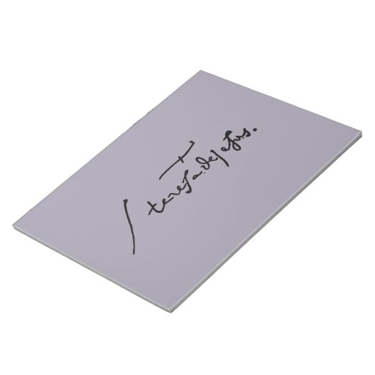 アヴィラ・ハイリージュ・テレサの聖テレサの署名 ノートパッド (アングル)