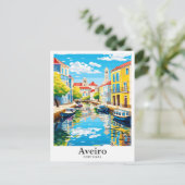 アヴェイロポルトガルヴィンテージトラベルポートレート ポストカード (スタンド正面)