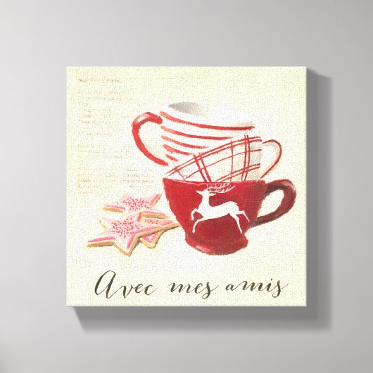 アヴェックメスアミス キャンバスプリント (正面)