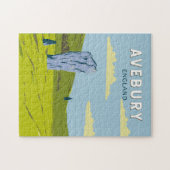 アヴェベリーイングランドトラベルアートヴィンテージ ジグソーパズル (横)