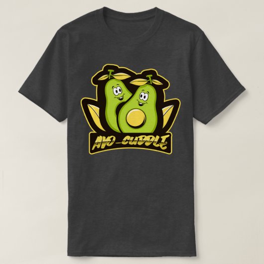 アヴォカドルおもしろい Tシャツ (デザイン正面)