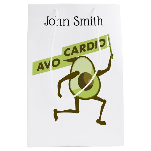 アヴォカーディオおもしろいアボカド ミディアムペーパーバッグ (正面)