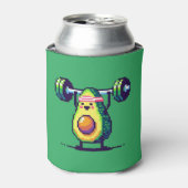 アヴォカーディオトレーニング予測できな- 8ビットフィットネスアボカド 缶クーラー (缶正面)